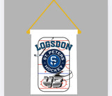 Custom hotel door flag