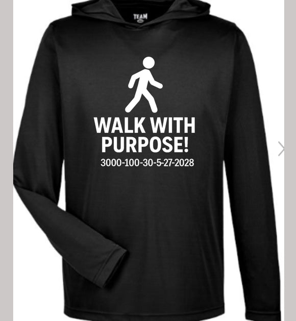 Walk with purpose performance hoodie