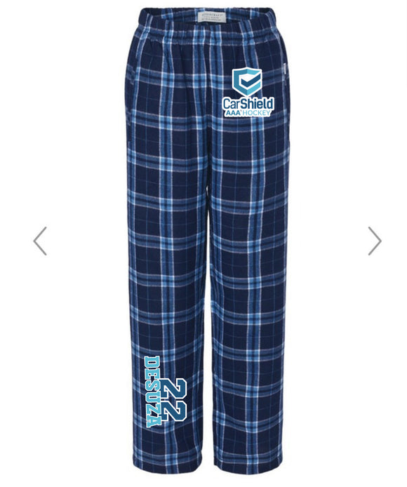 Carshield plaid flannel pajama pants