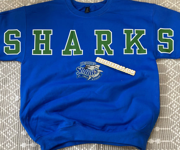 Sharks blue sweatshirt