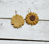 Sunflower earrings