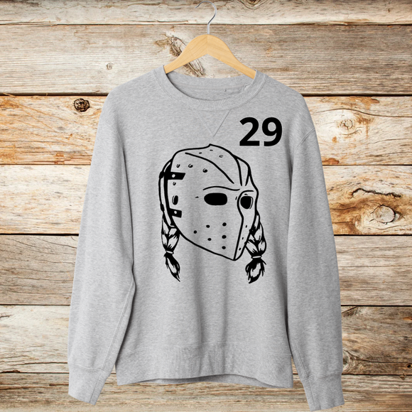 Goalie Girl grey sweatshirt