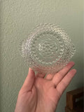 Vintage clear glass hobnail berry bowl