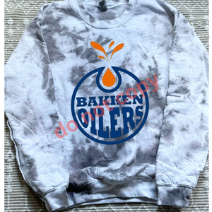 Oilers Charcoal dyed sweatshirt