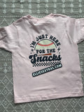 Baseball sister here for the snacks T Shirt