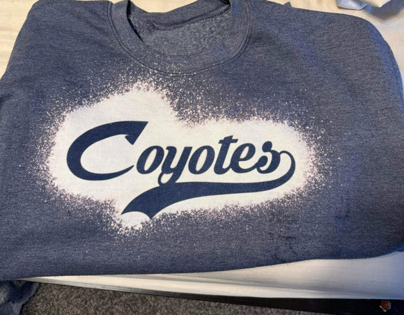 Coyotes navy bleached sweatshirt