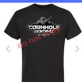 Cornhole central big logo front T-Shirt