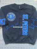 St. Peter’s cardigan cut black sweatshirt