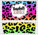 Baseball mom 40 oz tumbler with handle