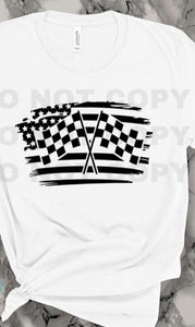 Racing flag Adult T-Shirt