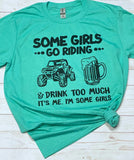 Some girls T Shirt, shown on Heather Seafoam