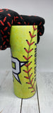 Custom softball 20oz skinny tumbler