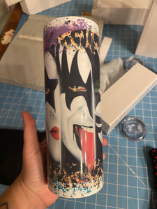 Kiss 20oz skinny tumbler