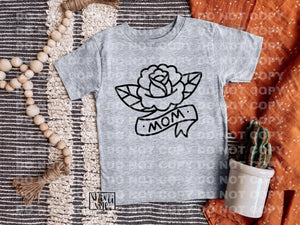 Mom tattoo style T- Shirt or onsie