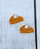 Pumpkin pie stud earrings