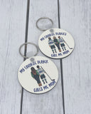 Hockey family keychain