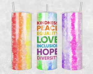 Kindness 20oz skinny tumbler