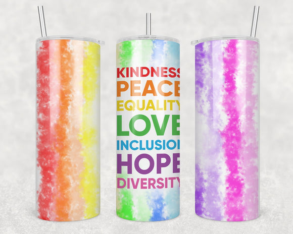 Kindness 20oz skinny tumbler