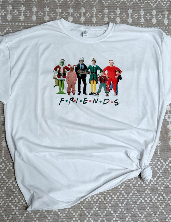 Christmas friends tee shirt