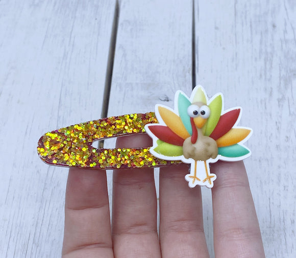 Turkey resin hair clip