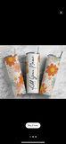 Retro floral 20oz skinny tumbler