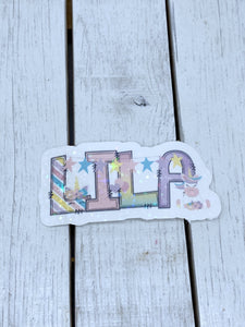 Unircorn personalized name sticker