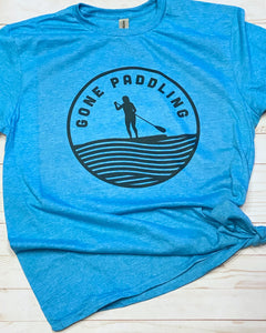 Gone paddling tee shirt