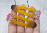 Pencil resin hair clip