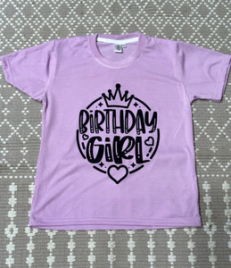 Birthday girl tee shirt