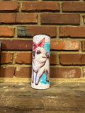 Just a girl who loves pigs 20oz skinny tumbler