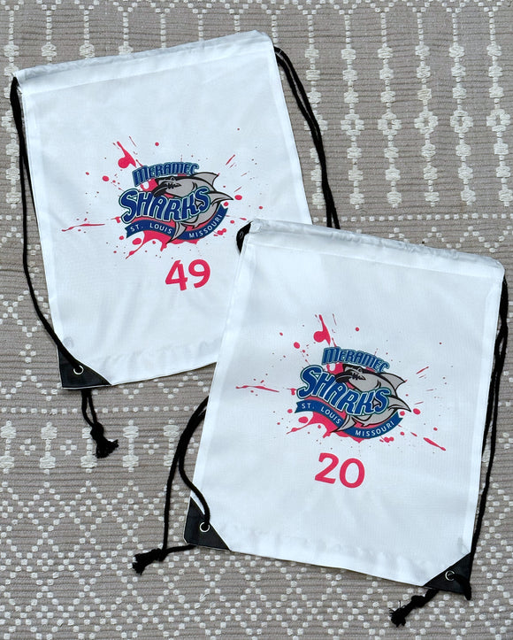 Custom logo drawstring bag