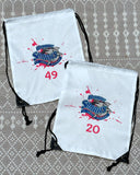 Custom logo drawstring bag