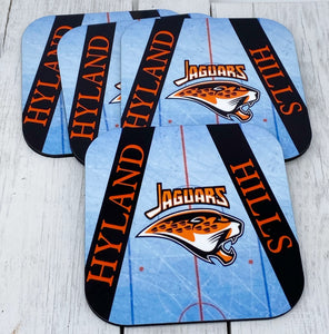 Jaguars ice printed coaster set