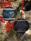 Sharks double sided ornament