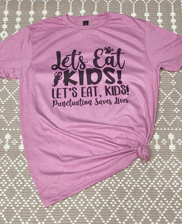 Let’s eat kids tee shirt