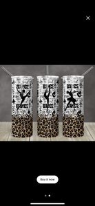 Dance  20oz skinny tumbler