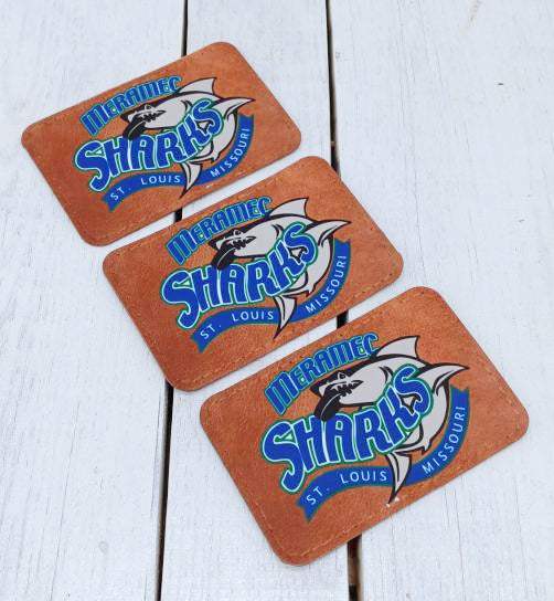 Sharks rectangle hat patch JUST THE PATCH