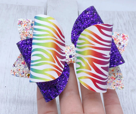 Tiger stripe McKenna bow