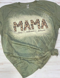 Animal print MAMA tee