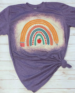 Pencil rainbow t shirt