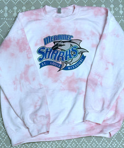 Sharks Hockey pink dyed sweatshirt