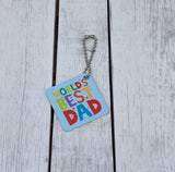 custom printed double sided metal keychain