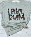 Lake bum T Shirt, shown on Gravel