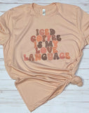 Iced coffee is my love language tee shirt