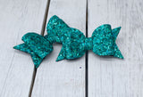 Sea green bitty bow